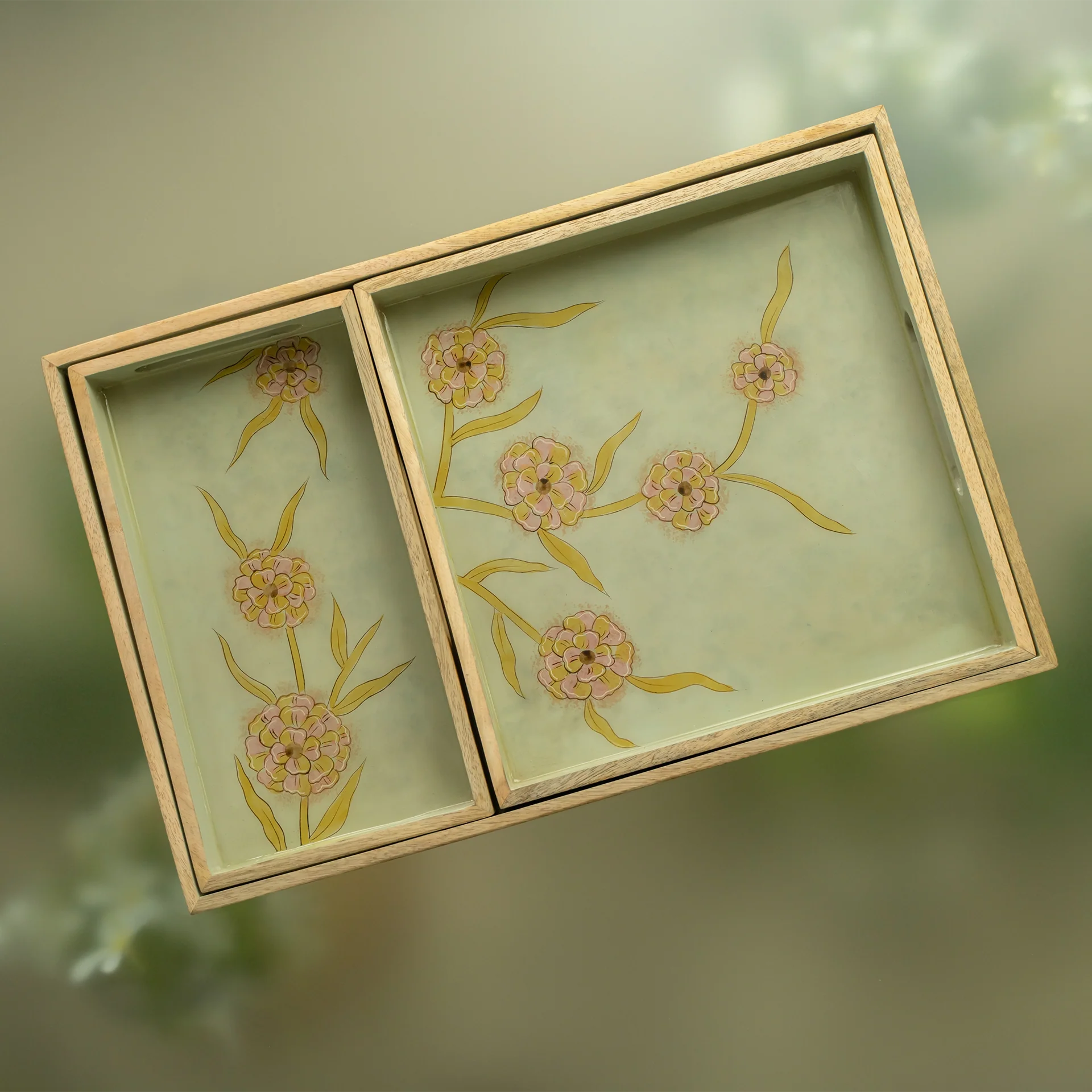Forever Blooms  Tray Set of 3 - Image 5