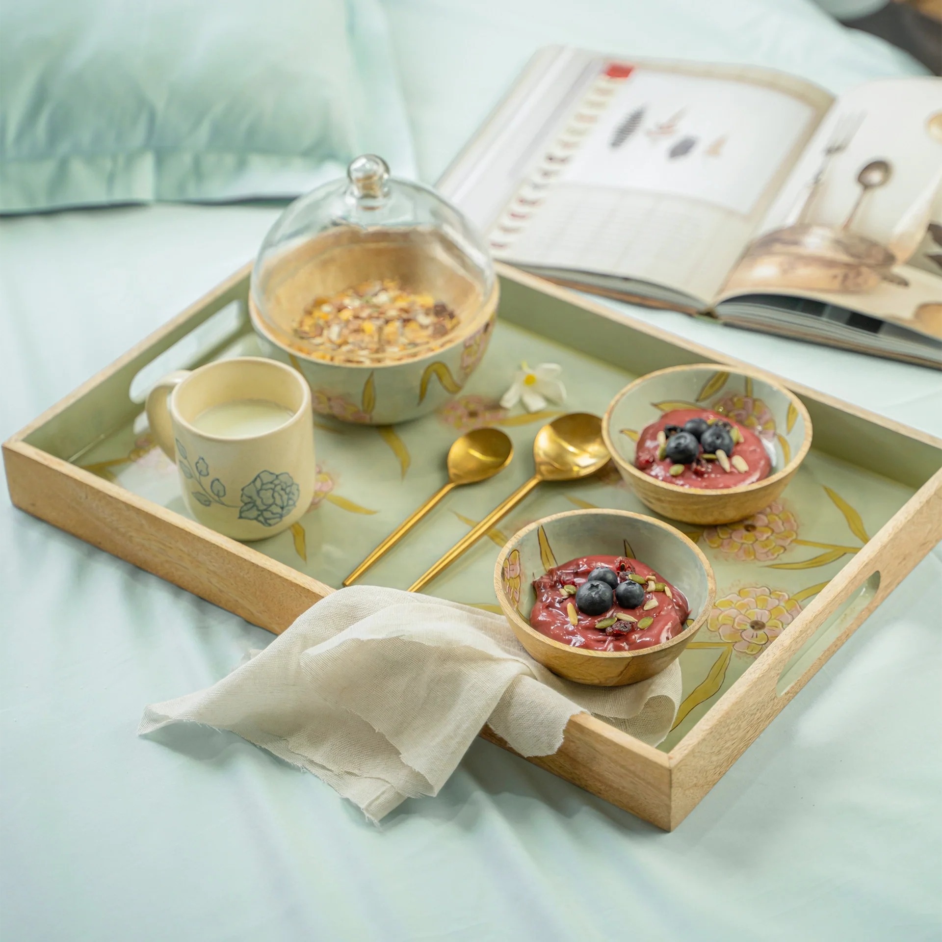 Forever Blooms  Tray Set of 3 - Image 8